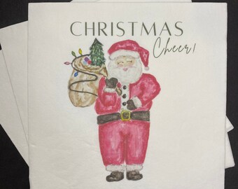 Christmas Cheer Santa Cocktail Napkins
