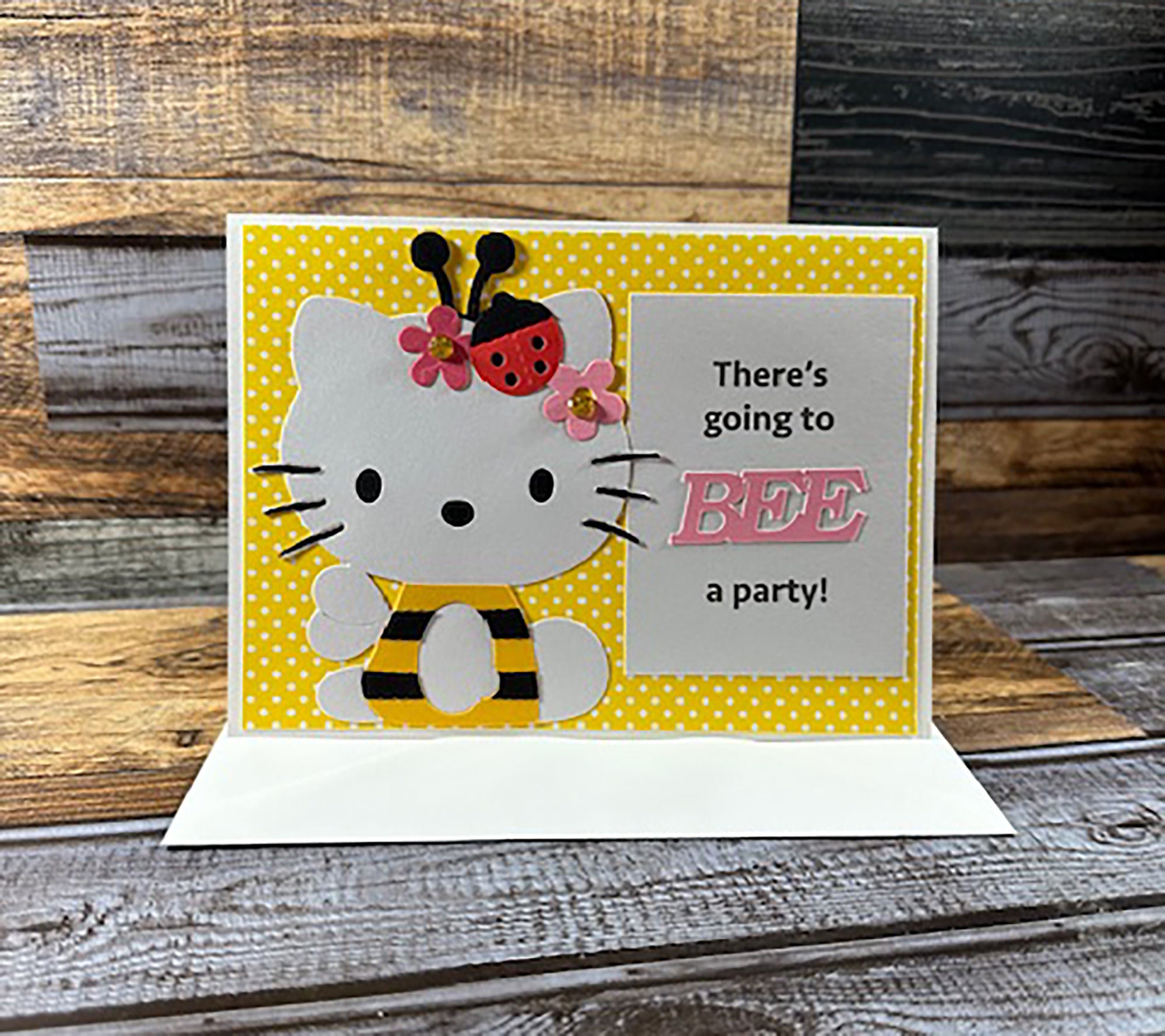 Hello Kitty Bee Party Invitations