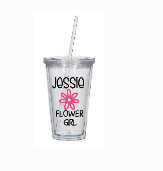 flower girl tumbler