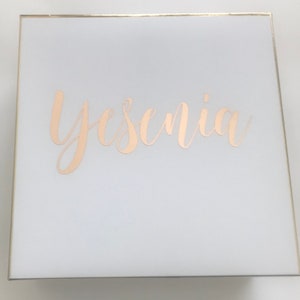 Custom Name Vinyl Stickers, Gift Box Favor, Vinyl Decals, Bridesmaid Proposal, Name Decals, Custom Vinyl Decal, Personalized Decal