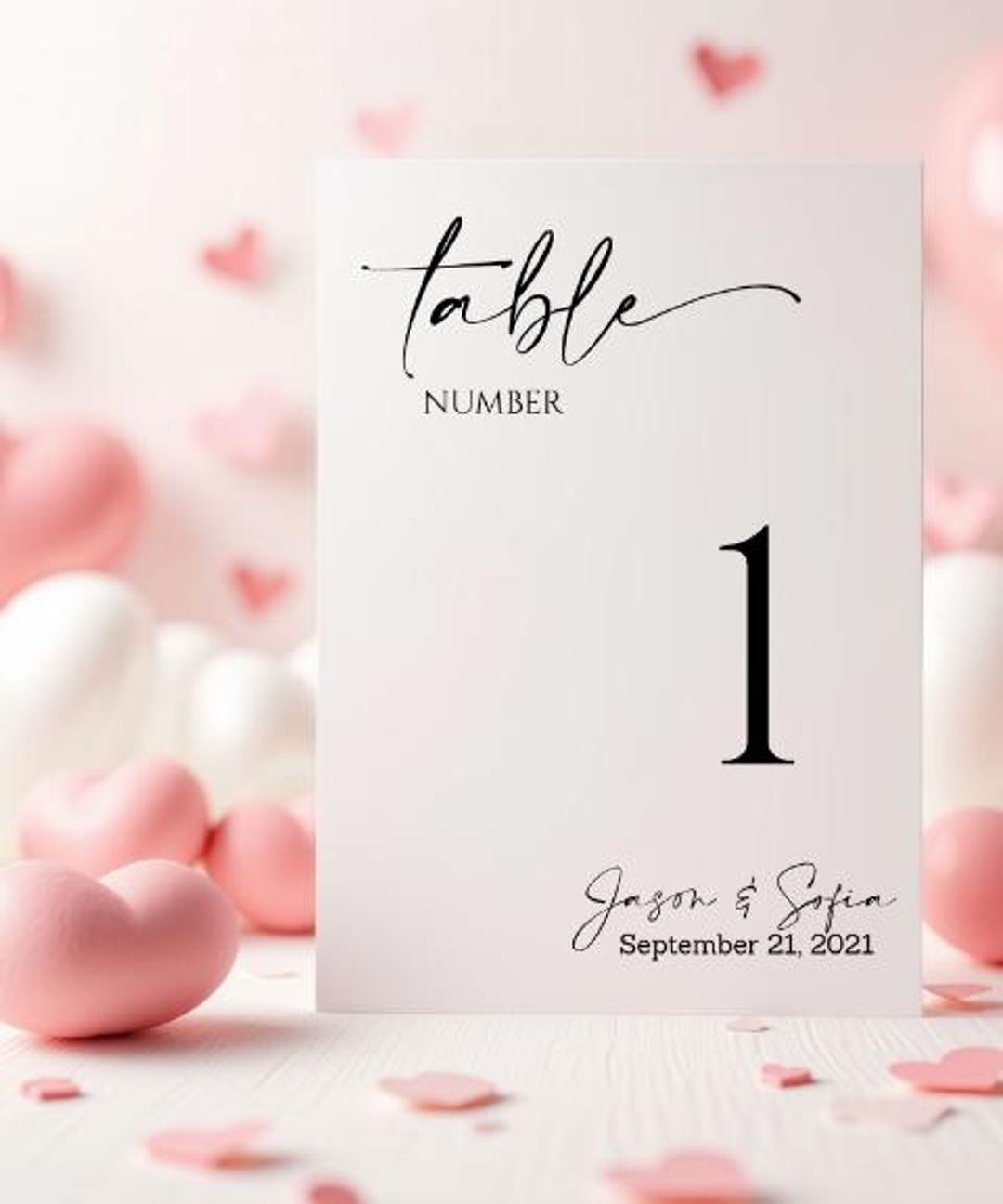 EDITABLE DOWNLOAD Wedding Table Numbers 4x6 & 5x7, Printable Wedding ...