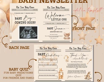 Baby Newsletter, Baby Announcement