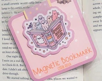 Magnetic Bookmark, Halloween Bookmark, Spookish Book Club