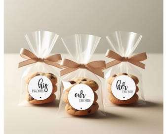 His Her Our Favorite Stickers, His Hers Our Favorite Wedding stickers, Wedding Favor Stickers