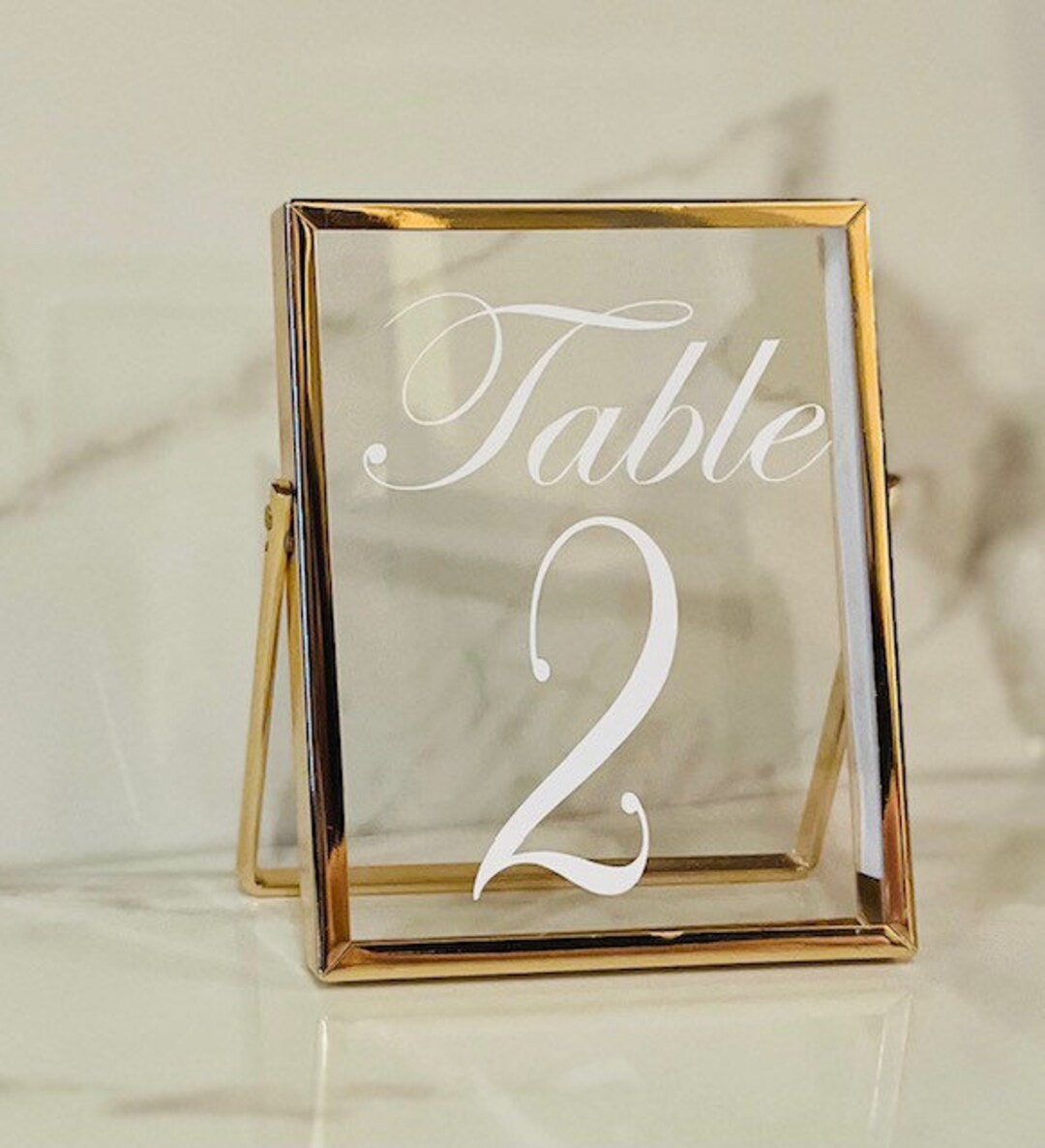 Table Number Sticker, Elegant Wedding Reception Vinyl Decal Numbers Etsy