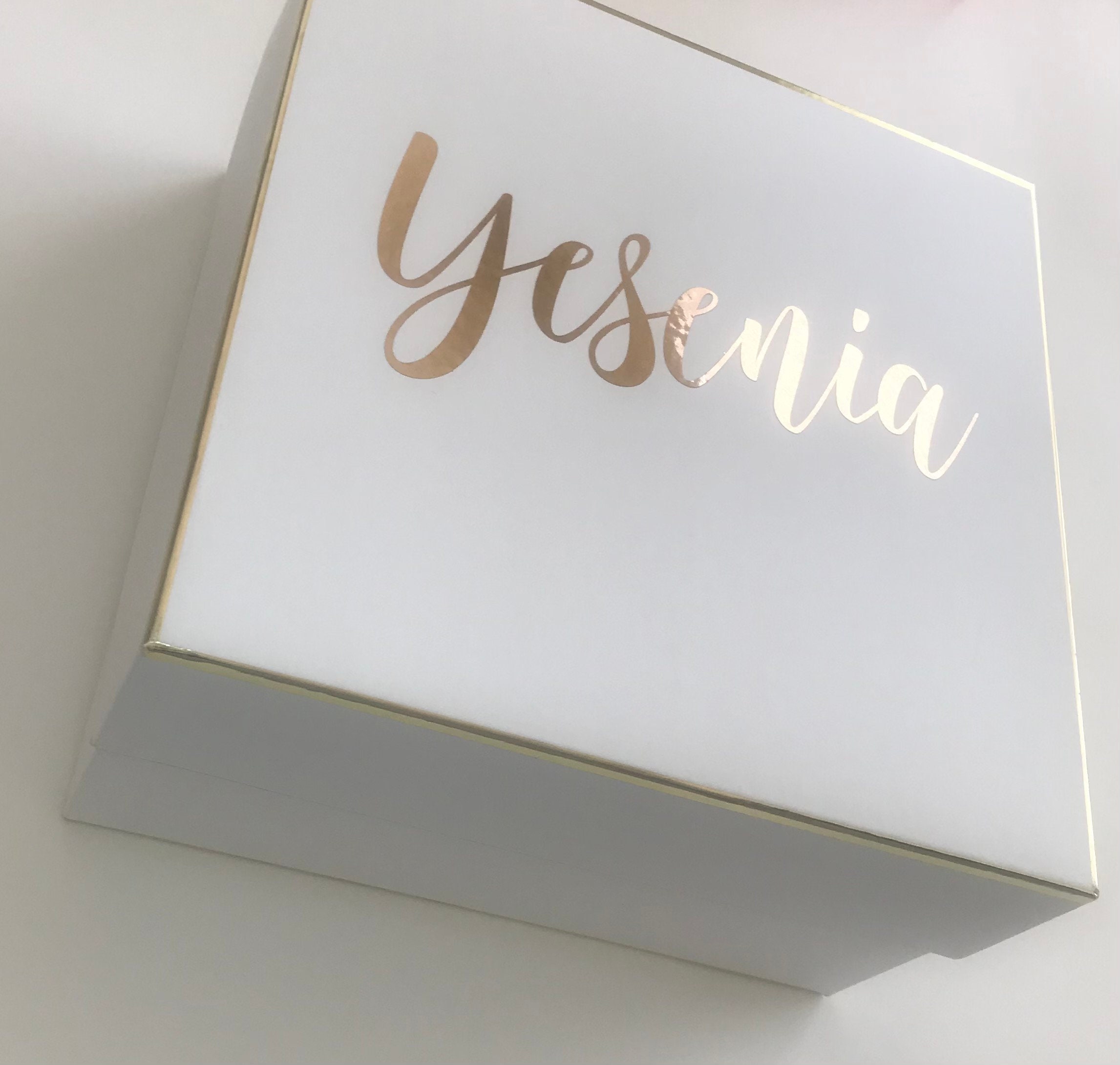 Custom Name Vinyl Stickers Gift Box Favor Vinyl Decals Etsy