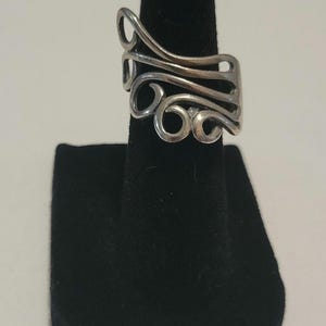 Vintage Sterling Silver Fork Ring Size 5