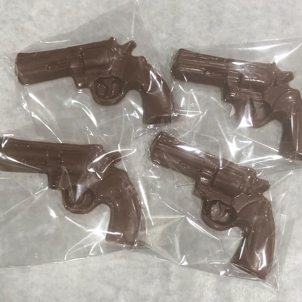 Chocolate Revolver, Candy Pistol, Cowboy birthday, Police force, Retirement Party, law-enforcement, gift box