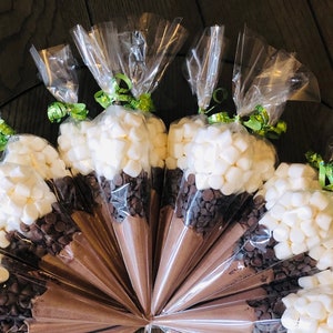 Hot Chocolate Cones, Gourmet Cocoa & Marshmallows, Large hot cocoa bombs, hot chocolate cones, hot chocolate bombs, Christmas cocoa bombs