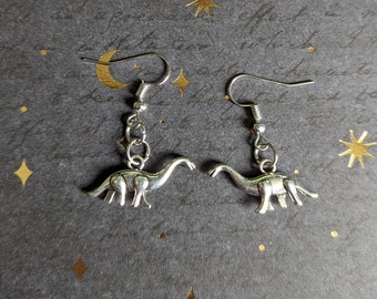 Dinosaur Earrings Hypoallergenic Brachiosaurus