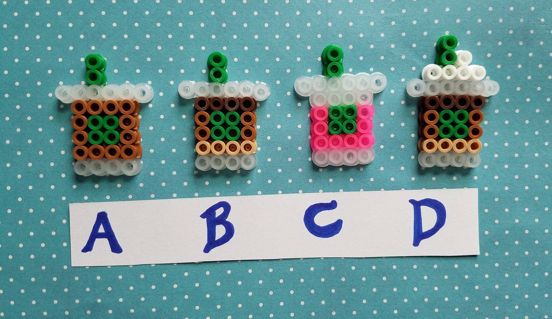 Starbucks Coffee Juice Latte Small Cute Perler Fuse Bead Etsy