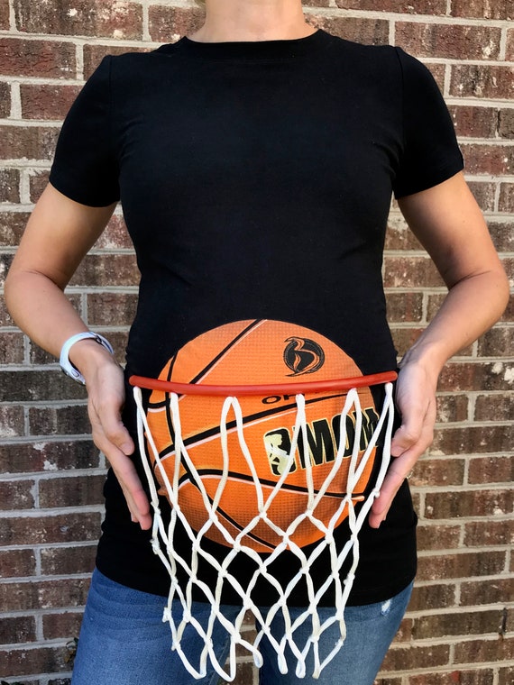 T-shirt de maternité de basket-ball avec filet, March Madness, Costume  d'Halloween, Costume de couples enceintes -  France