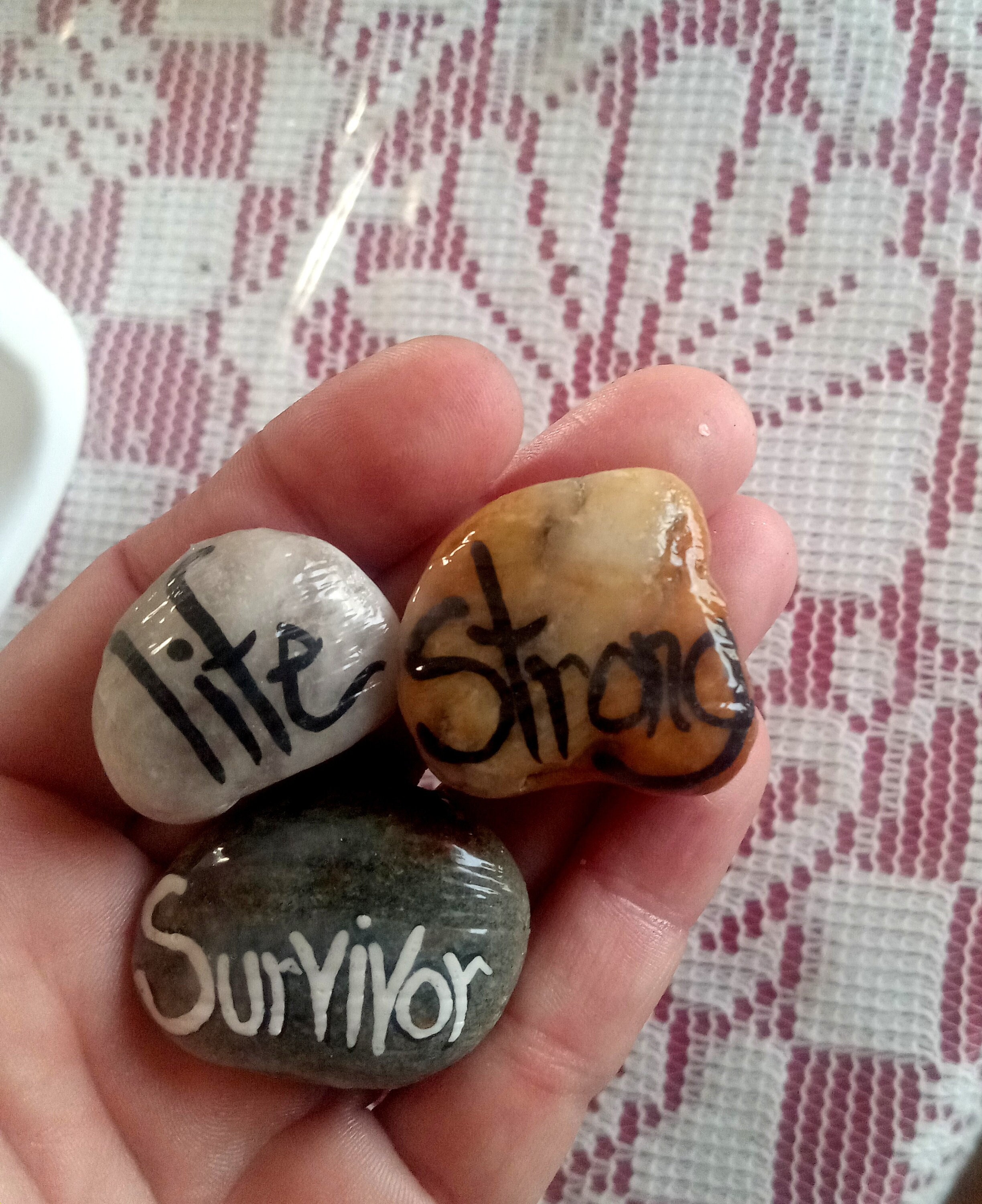 Cancer Support Rocks Cancer Survivor Healing Rocks Gifts for Her, Breast Cancer Awareness ...