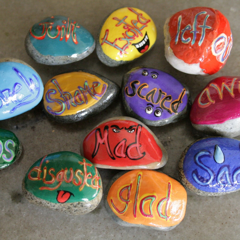 Colorful Rocks - Etsy