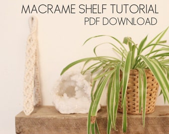 Macrame Shelf Tutorial Instant Download