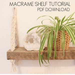 Macrame Shelf Tutorial Instant Download