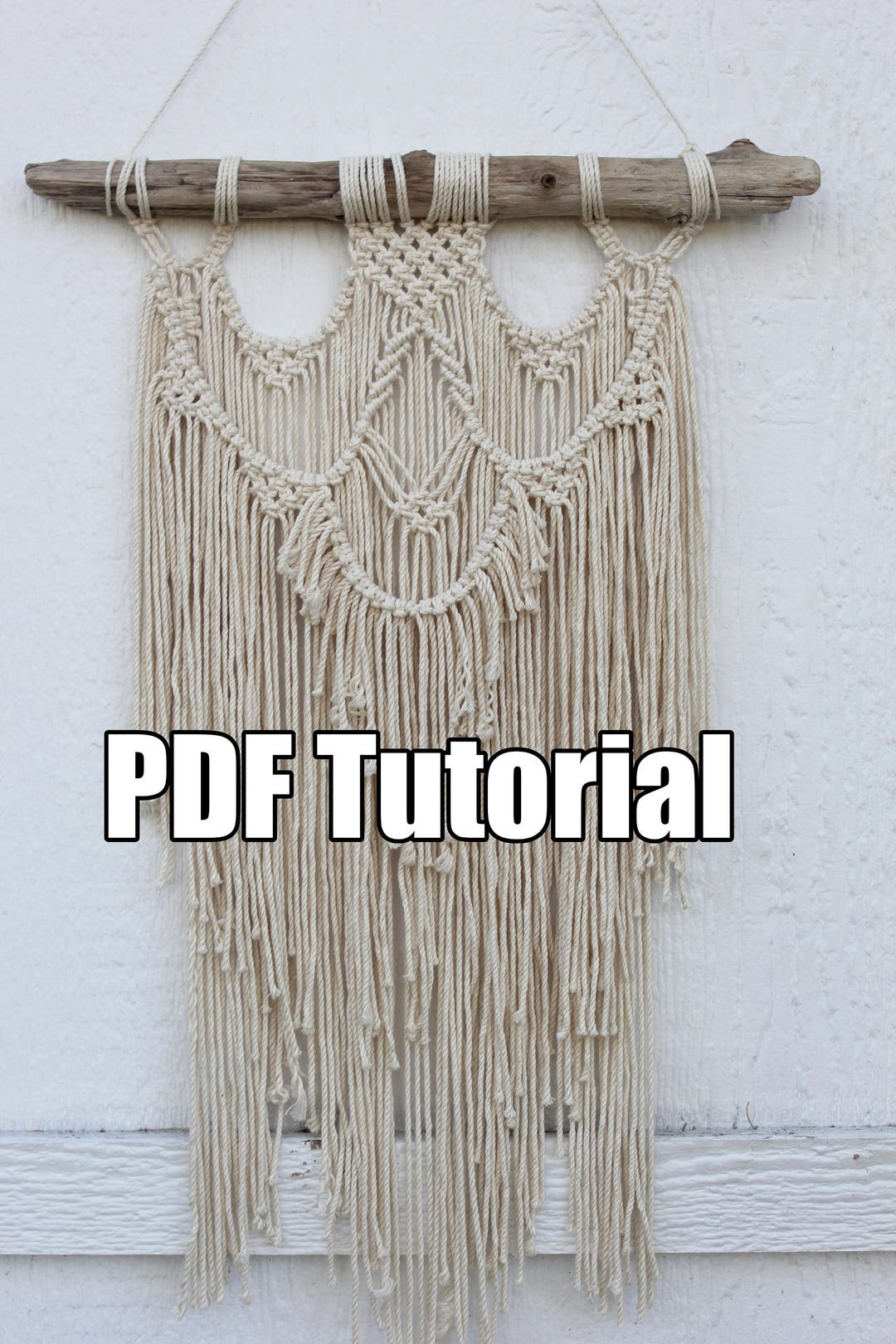 Macrame Tutorial - PDF Macrame Wall Hanging Tutorial Pattern Download ...