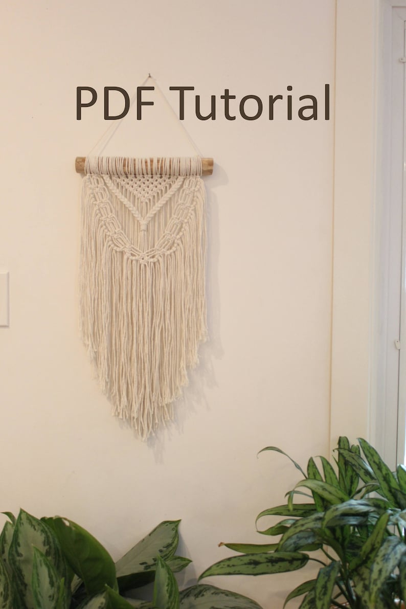 Macrame Wall Hanging Tutorial PDF Instant Download Macrame | Etsy