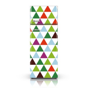 Fridge Wrap Bright Triangles Self-adhesive Vinyl Fridge - Etsy