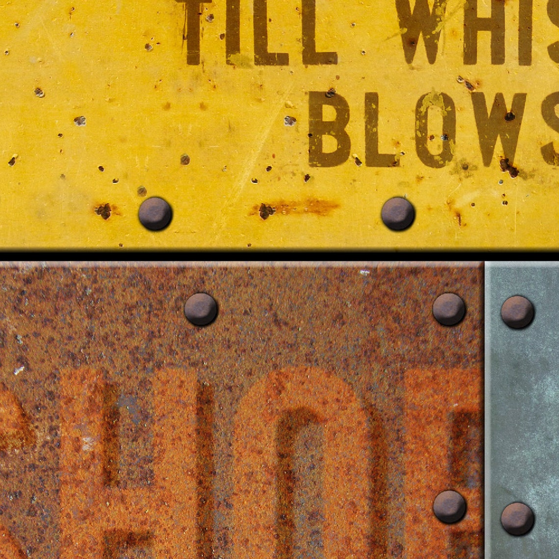 Vintage Rusty Old Metal Door Decal Selfadhesive Vinyl Sticker Etsy