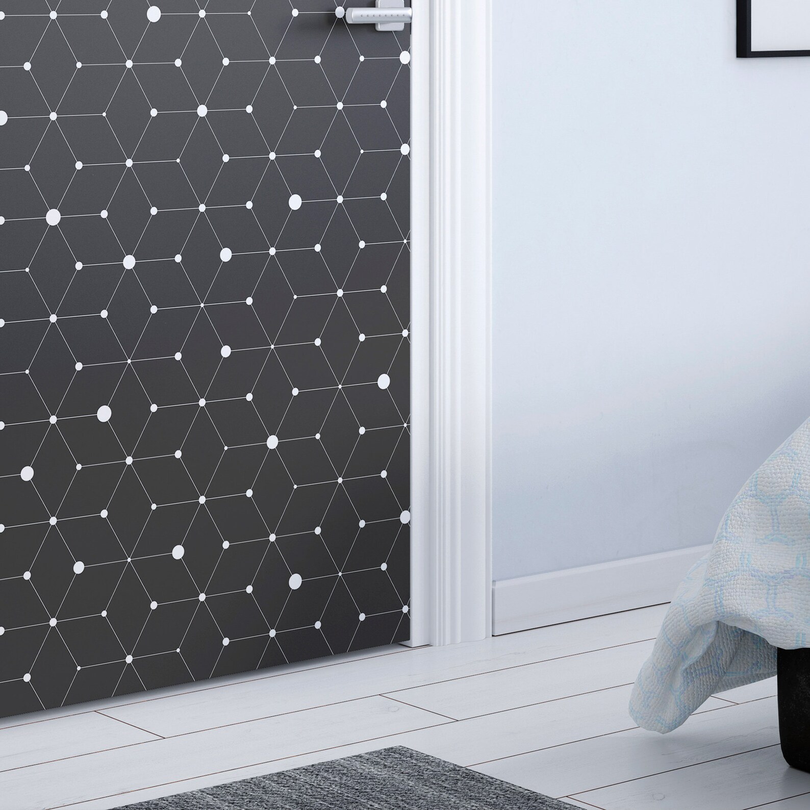Peel and Stick Door Mural Wallpaper Geometric Universe Door - Etsy