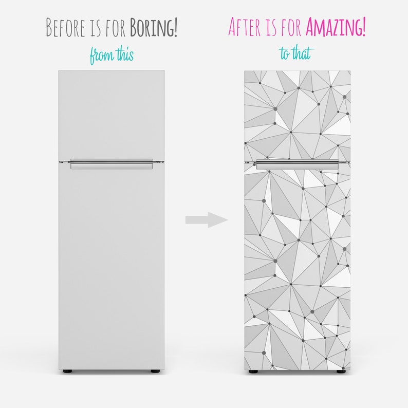 Fridge Wrap / Peel and Stick Removable Wallpaper / Self Etsy