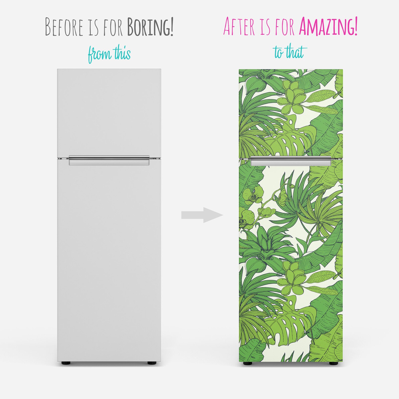 Fridge Wrap / Self Adhesive Vinyl Fridge Decal / Peel And Etsy