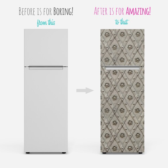 Fridge Wrap Self Adhesive Vinyl Decal Colourful Triangles Geometric Pattern Fridge Skin Vinyl Sticker Peel and Stick Wallpaper