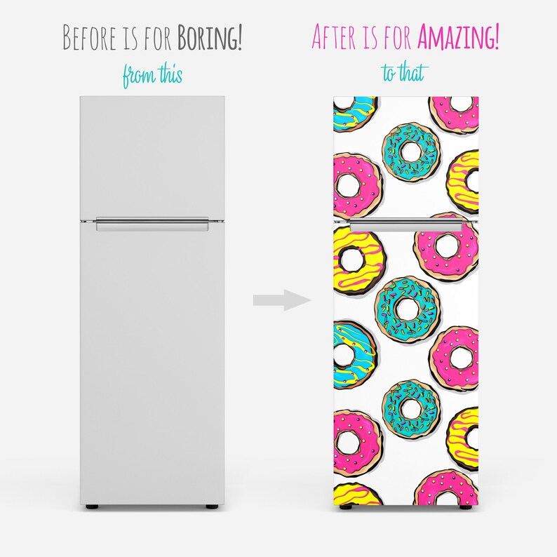 Fridge Wrap / Peel and Stick Removable Wallpaper / Self Etsy