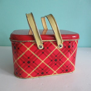 Vintage Tartan Plaid Lunch Box - The Junk Parlor