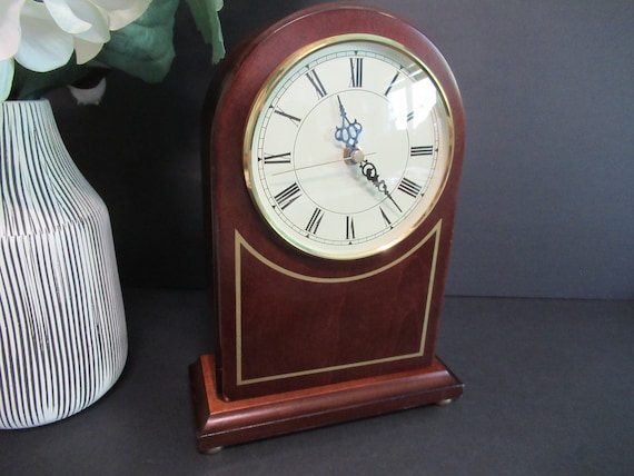 木製 アンティーク 復古 置時計 buco Bauman MCDLフォリオット式 Bombay Company MANTEL Clock, Table Clock, Japan Movement Wood