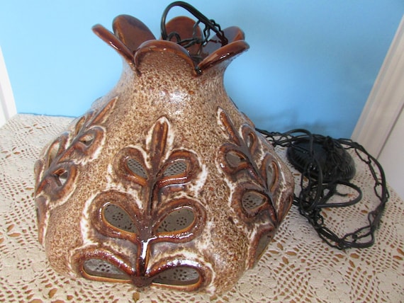 Maurice CHALVIGNAC Hanging Lamp,, VINTAGE Fat Lava Lamp,, VTG