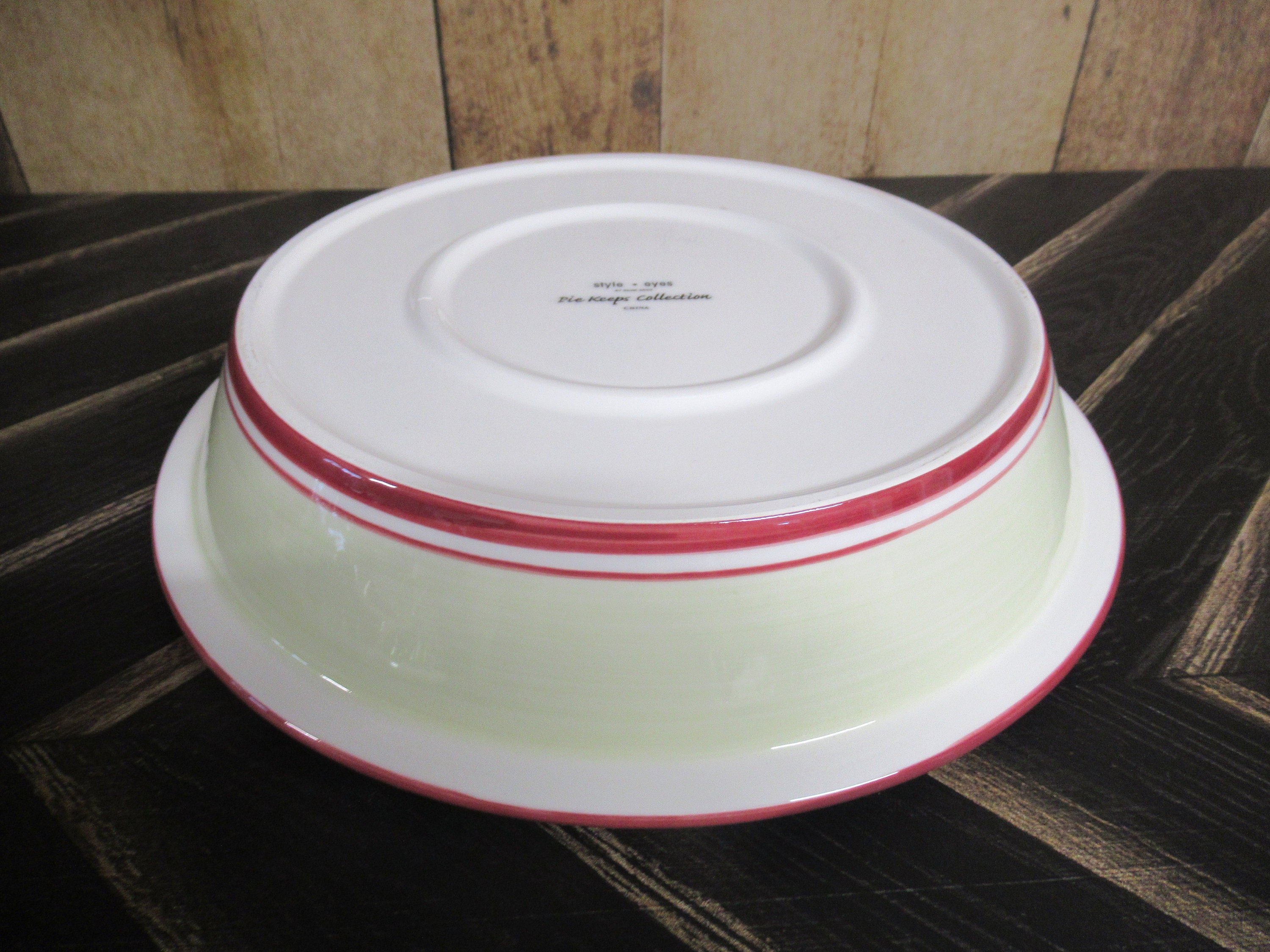 Ceramic Apple Pie Keeper / VINTAGE Pie Carrier / Kitchen Pie Etsy