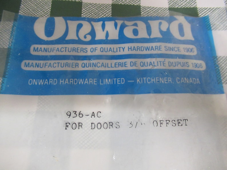 ONWARD Copper Hinge Set Of 2 VINTAGE Hardware NOS Hammered Strap Hinge With Screw Original Package