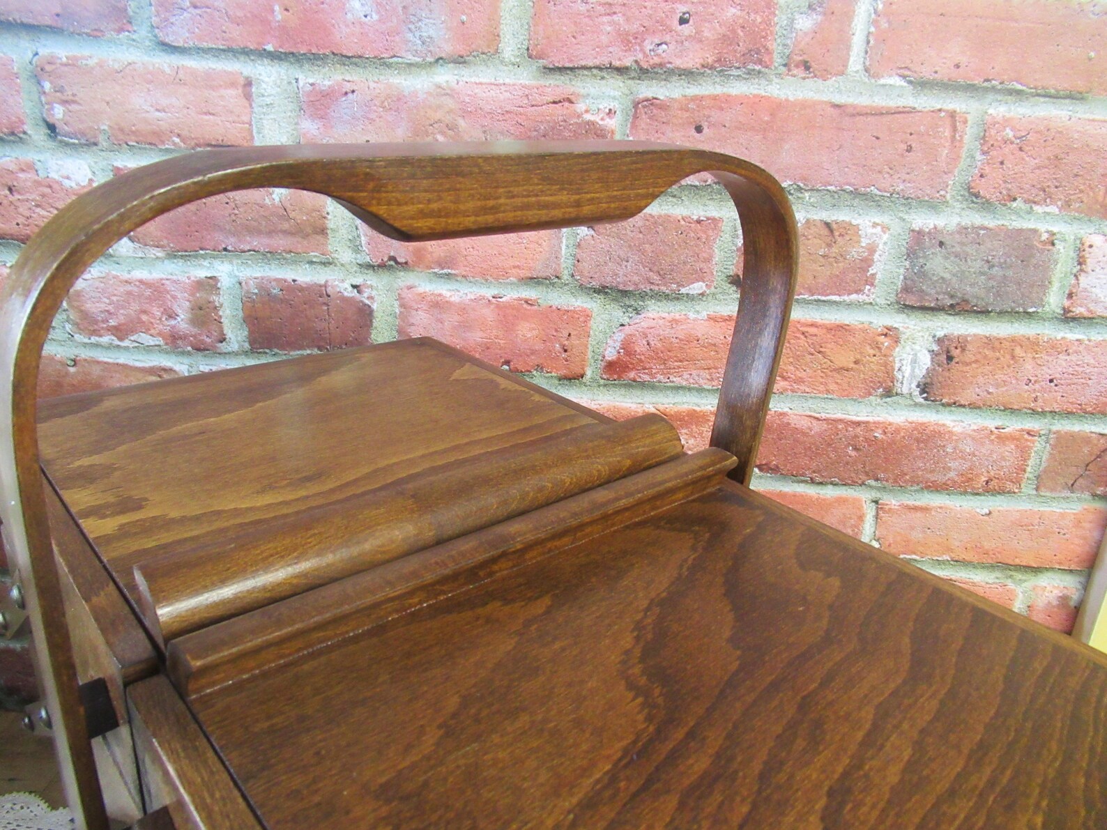 Large Wooden Sewing Box on Legs VINTAGE Art Deco Sewing Etsy