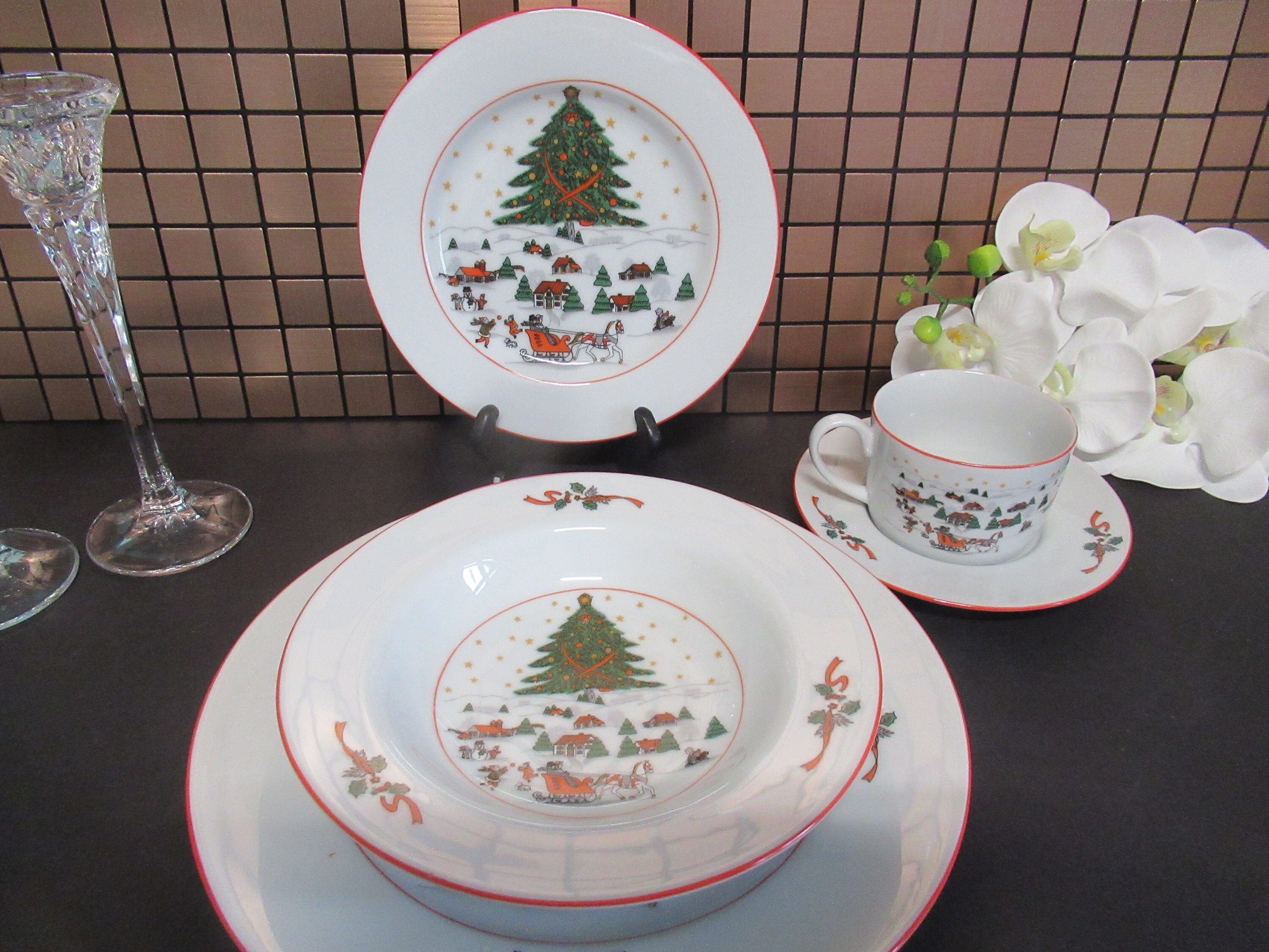 Christmas dinnerware sets canada top