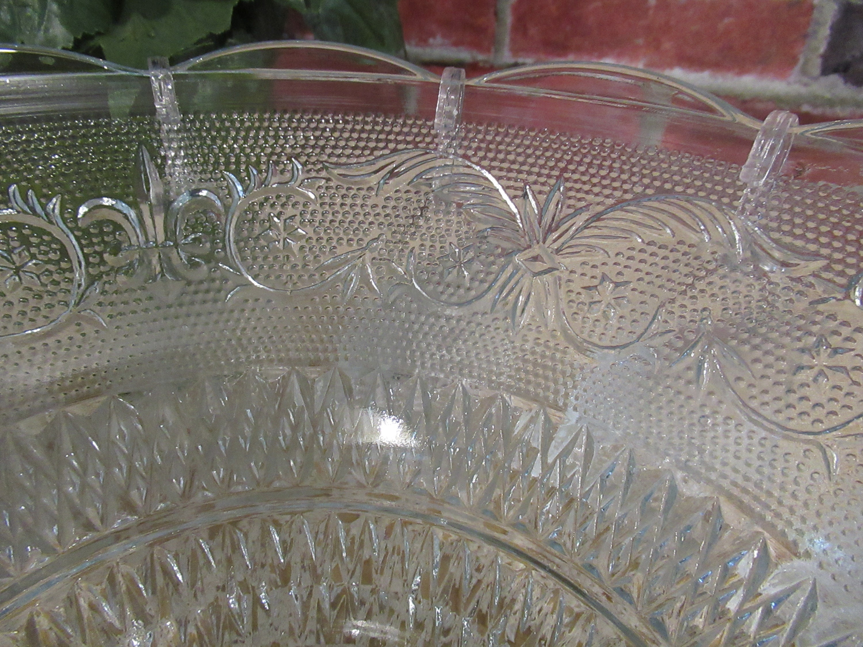 VINTAGE Punch Bowl Set VTG Tiara With Scallopped Edge Bowl Etsy