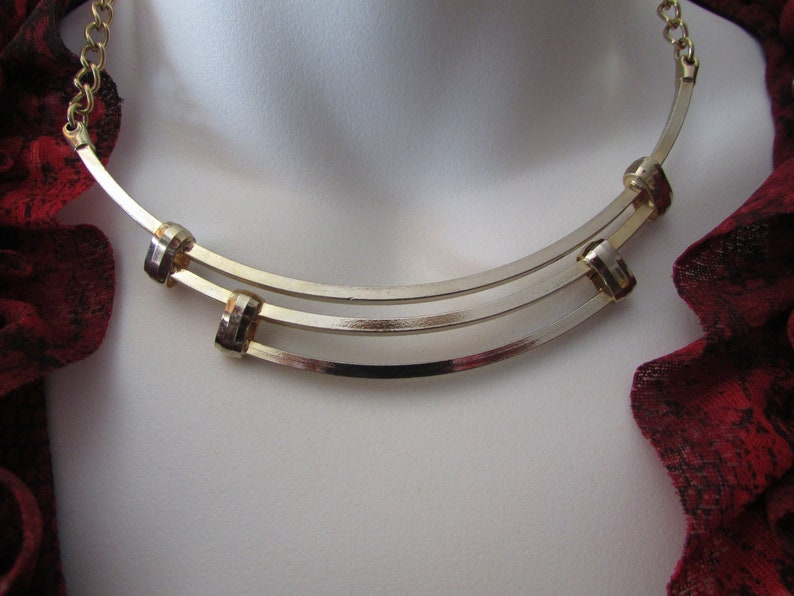 Retro Choker GoldPlated VTG Fashion Jewelry VINTAGE Gold Plated Choker