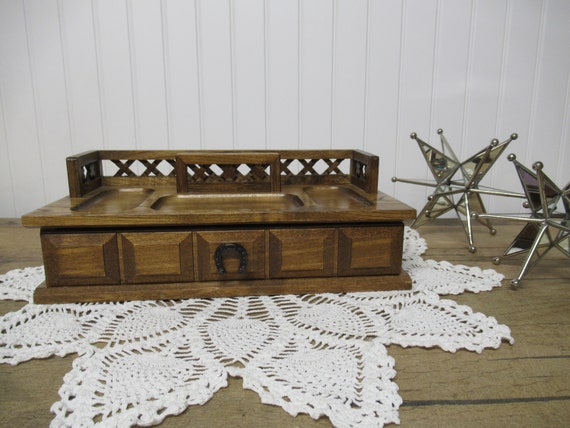 YOSHIKAWA Wooden Valet Tray,, Horseshoe Handle,, Valentine's Gift