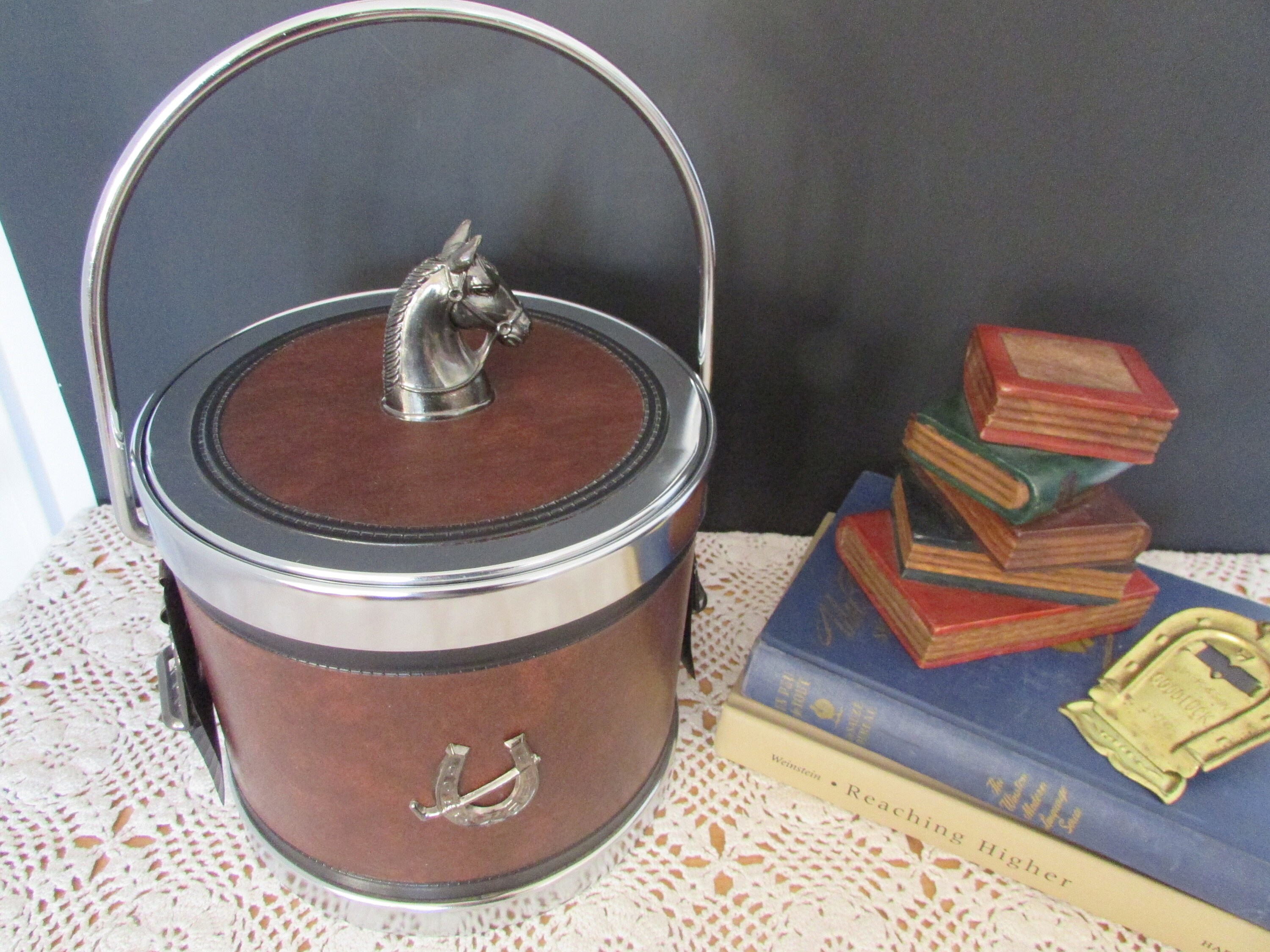 VINTAGE Ice Bucket Horse Design VTG Ice Cube Tray Made In Etsy