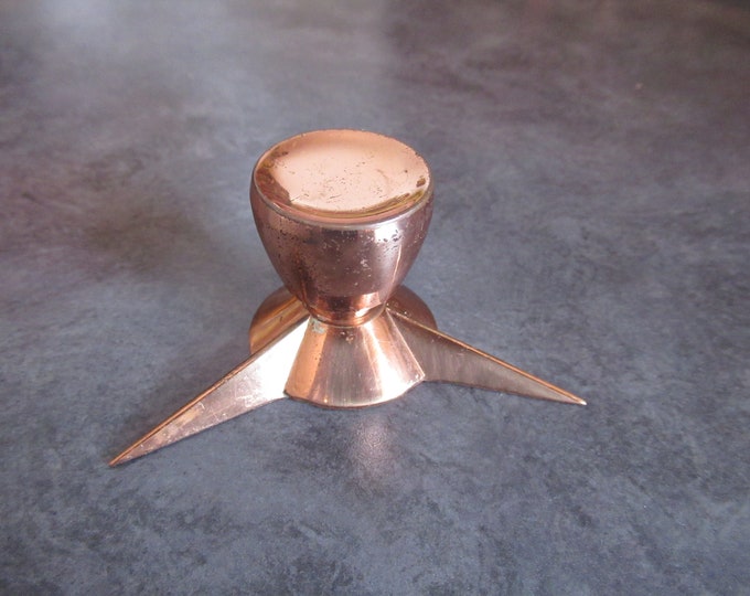 VINTAGE Copper Pull Handle and Backplate / ATOMIC STARBURST Knob