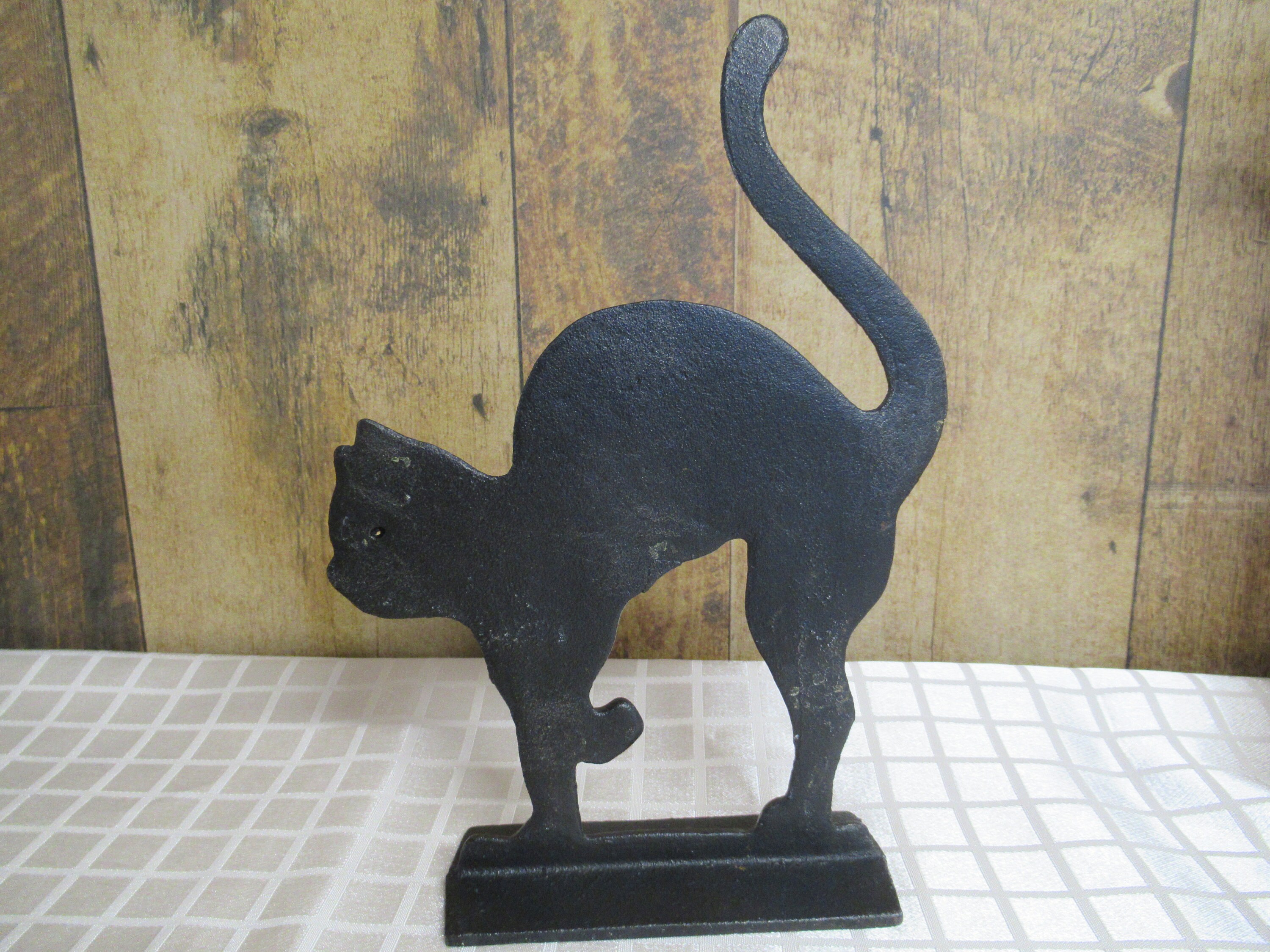 Cast Iron Kitten Cat Door Stopper / VINTAGE Heavy Animal Etsy