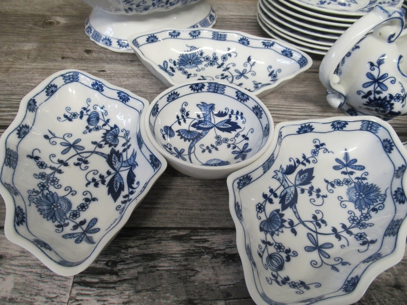 VIENNA WOODS Dinnerware Blue and White Tureen Butter Etsy