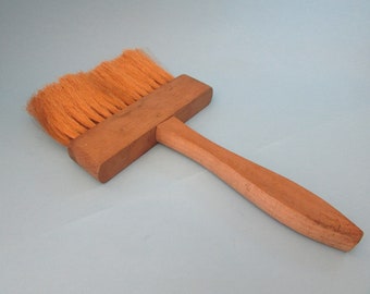 Antique Wooden WhiteWash Brush, VINTAGE Antique Wall Paper Brush, VTG Primitive Paint Brush, French Country Farmhouse , Father's day Gift