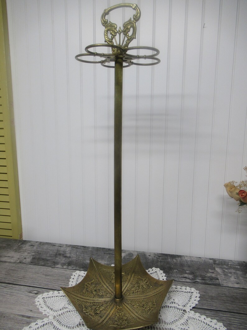 solid brass umbrella stand