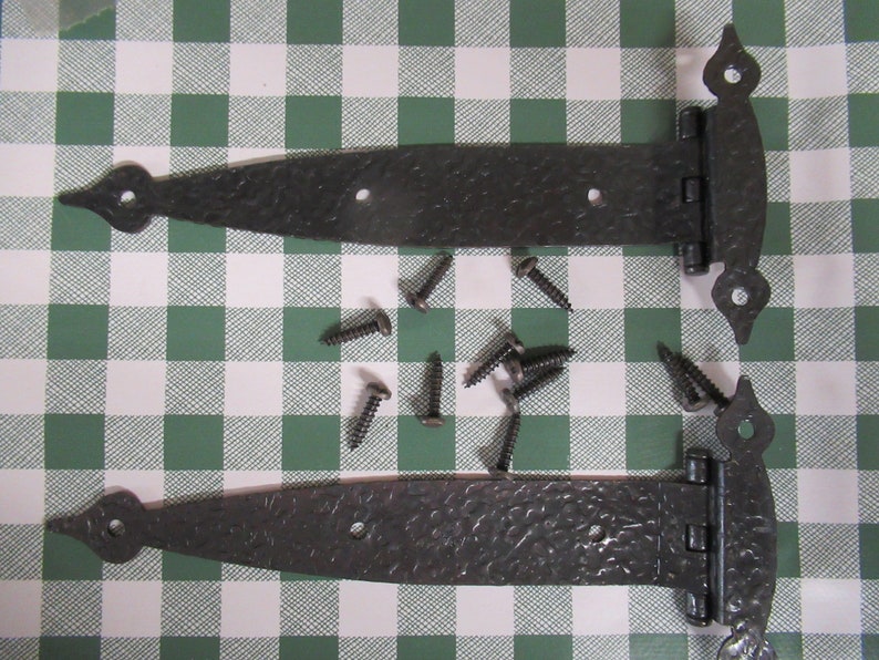 ONWARD Copper Hinge Set Of 2 VINTAGE Hardware NOS Hammered Strap Hinge With Screw Original Package