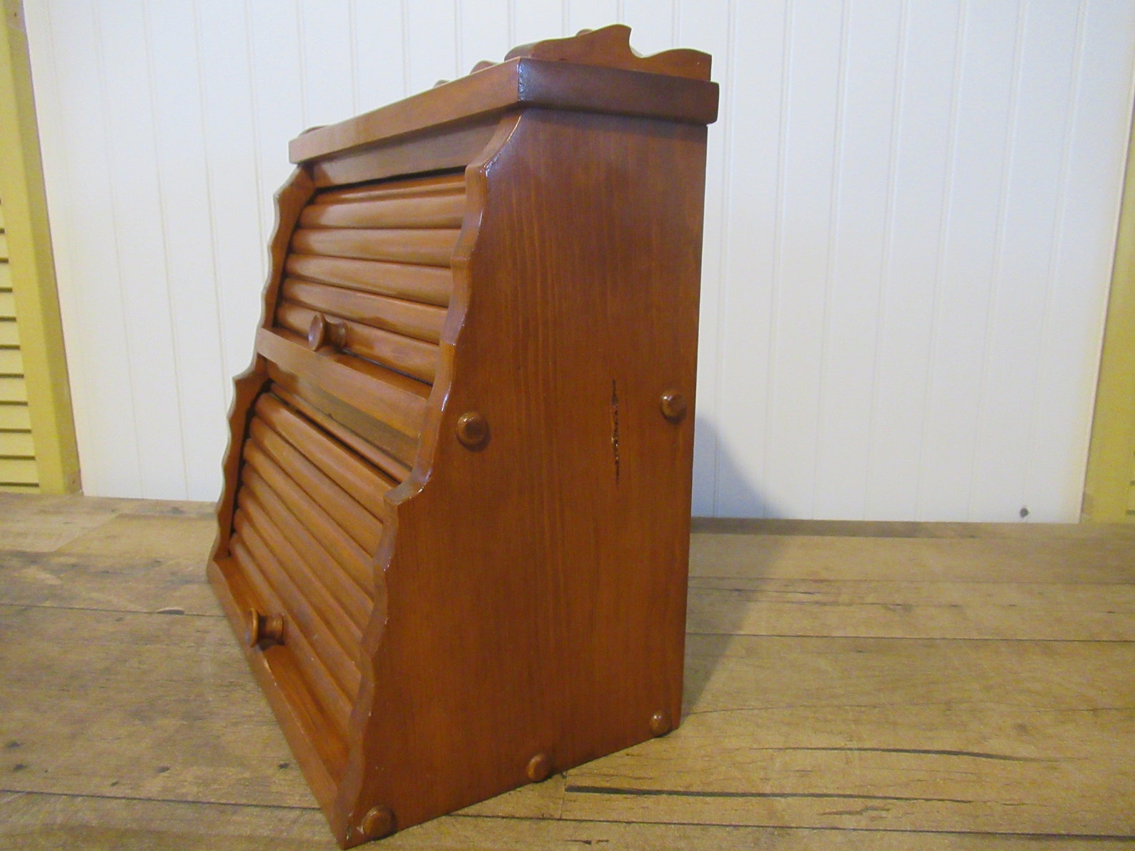 Wooden Wax Paper Dispenser VINTAGE Paper Towel Etsy