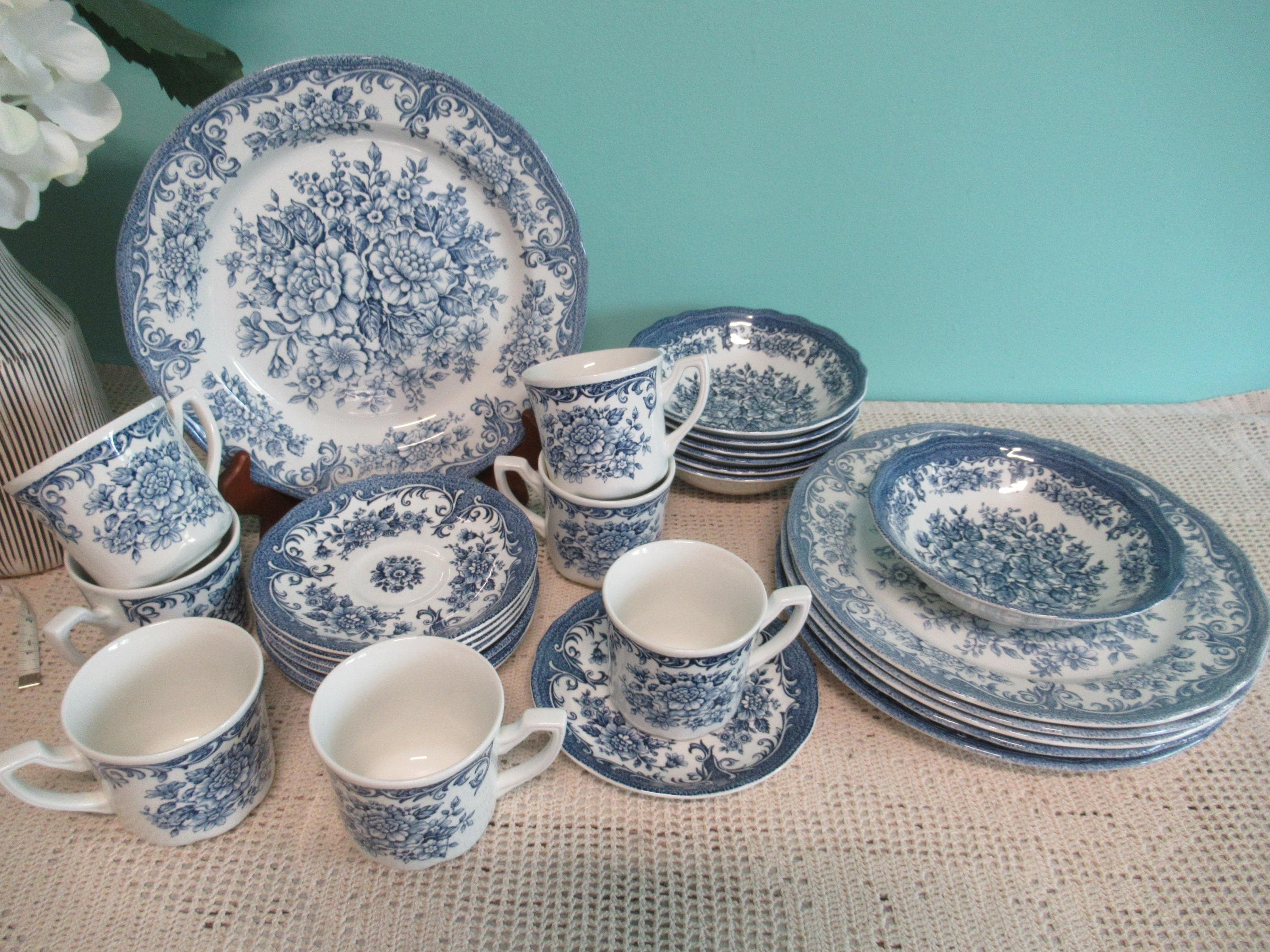 Avondale Ironstone England,, Blue and White Replacement J & G