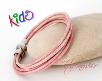 Kinderarmband Lederarmband / Magnetverschluss