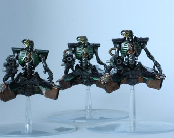 Painted Heavy Destroyers - Necrons - Turbo Dork Color Shift
